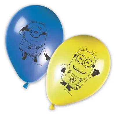 Image de Ballons de fête en latex - Minions - Minions 28 cm - 8 pcs