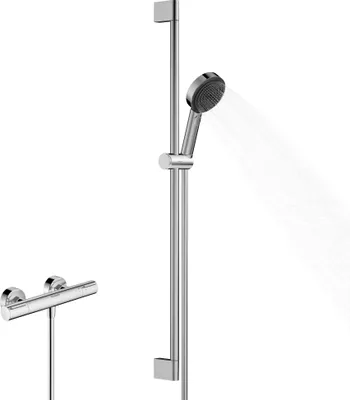 Immagine prodotto di hansgrohe Pulsify Select S set de douche 105, 3jet Relaxation, élément Ecostat, EcoSmart, barre de douche 900mm, 24271000, 24271000
