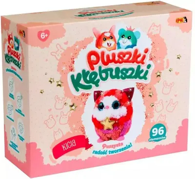 Zdjęcie produktu dla Pluszki-Kłębuszki. Zestaw kreatywny 96 elementów - kicia