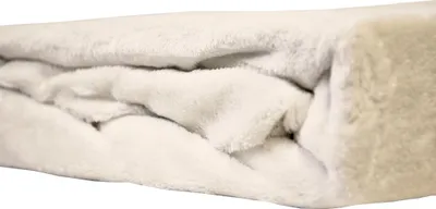 Produktbild von JACK Teddy Flausch Plüsch Bettwäsche 4tlg. 135x200cm Uni Cashmere Touch Weiß Grau Anthrazit Creme Einfarbig Warm, Farbe:Creme