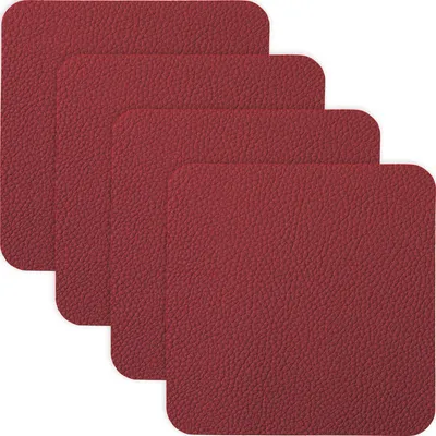 Produktbild von Erwin Müller Untersetzer Lagoa" 4er-Pack bordeaux 10x10 cm"