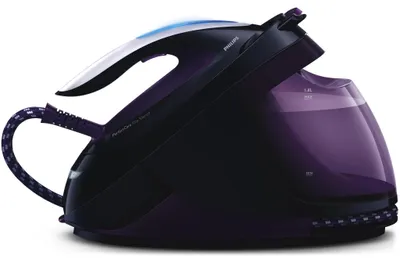 Produktbild von Philips PerfectCare Elite Bügelstation, 150 g/min konstanter Dampf, 7.5 bar, 2400 W, Schwarz (GC9650/80)