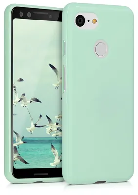 Produktbild von kwmobile Handyhülle für Google Pixel 3 Hülle - TPU Case - Kabelloses Laden - Schutzhülle Cover in Mintgrün matt