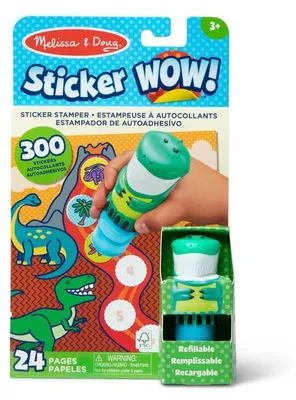 Productafbeelding van Melissa & Doug Sticker WOW stickers dinosaurussen