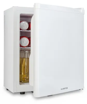 Image de Klarstein Mini Frigo de Chambre de 38L pour Boissons et Bieres, Petit Frigo Silencieux, Mini Bar Intérieur/Ext, Petit Refrigerateur Camping, Stockage de Vins, Cosmetique, Étagères Réglables, 5-22°C