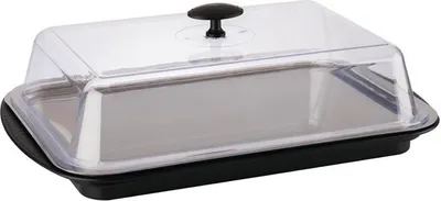 Produktbild von APS Thermo Tablett-Set (B)430 x (T)290 x (H)140 mm schwarz / transparent