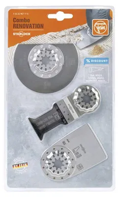 Image de Kit de 3 lames combo Starlock Rénovation FEIN 35222967110