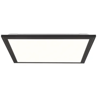 Produktbild von BRILLIANT schwarze LED Panel Deckenleuchte ALLIE | moderne Deckenlampe mit Fernbedienung | 40x40cm | 25 W , 2400 Lumen, 2700 - 6500 Kelvin | mit RGB-Beleuchtung | Metall/Kunststoff