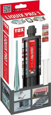 Produktbild von TOX-Dübel-Techn. Verbundmörtel Liquix Pro 1 styrolfrei 150ml 084600041 150 Stk