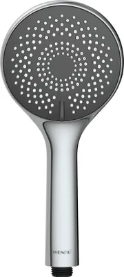 Produktbild von WENKO Dusch Kopf WATERSAVING grau Ø 11 Brause Hand Dusche Universal Spa Wellness