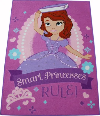 Produktbild von Disney Sofia Teppich 133 x 95cm Kinderteppich Spielteppich Prinzessin Pink SOF02