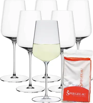Produktbild von Spiegelau Definition Weißweinglas 430 ml 6er Set + Poliertuch