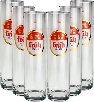 Produktbild von Früh Kölsch Biergläser / Gläser / Stangen Set - 6x 0,4l