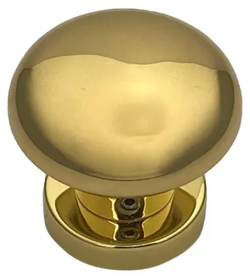 Immagine prodotto di Maniglia per porta girevole in ottone, con rosone di montaggio di 7 o 8 mm, diametro 60 mm