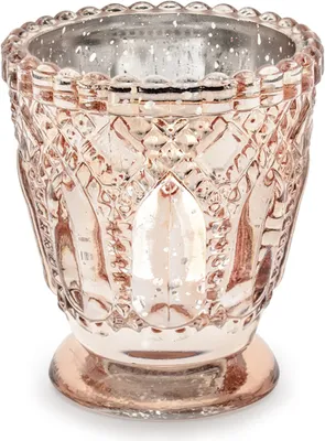 Produktbild von Teelichthalter Kelch Vintage Boho rosegold