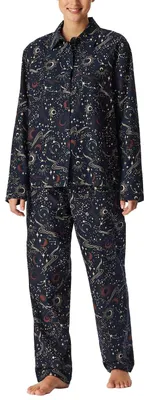 Productafbeelding van Schiesser dames pyjama, lange mouwen, van badstof