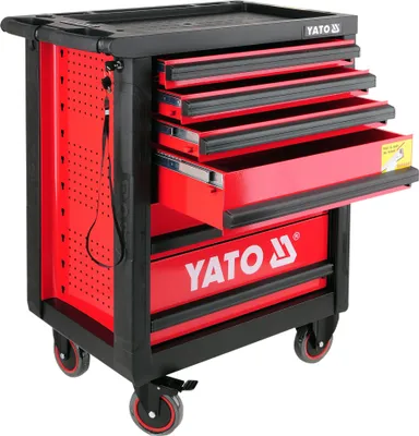 Obrázok produktu pre Yato YT-0902, Oceľ, Čierna, Červená, 6 zásuvka/zásuviek, Teleskopické ramená s guľôčkovým ložiskom, 25 kg, 35 kg