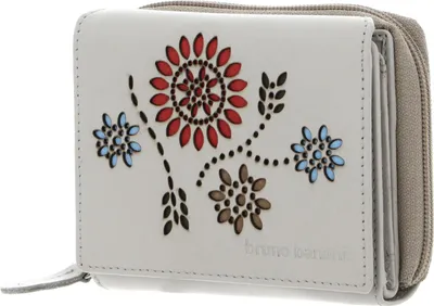 Produktbild von bruno banani Leder Geldbörse Zip Wallet With Flap Ecru beige