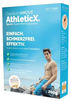 Obrázok produktu pre ARTE FIORI Capillum Amove AthleticX depilačný prášok 200g