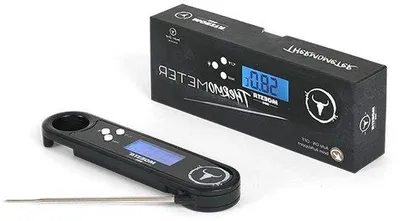 Productafbeelding van Digitale grillthermometer - nauwkeurige temperatuurmeting - 11 cm sonde - zilverkleurig