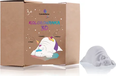 Zdjęcie produktu dla Figurka hipopotama do malowania 6 cm