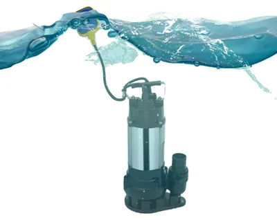 Produktbild von Tauchpumpe, Edelstahl in , Maximale Fördermenge von 4755,1 Gallonen pro Stunde, 0,55 kW Leistungsaufnahme, Betriebstemperatur bis zu 2850 U/min, Eingebauter automatischer Schwimmerschalter