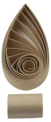 Quilling Papierstreifen 5 mm, 60 Stück, 53 cm, Metallic Camel Gold