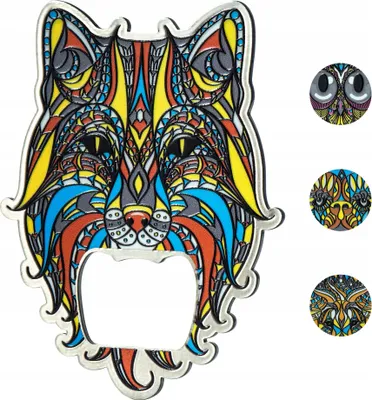 Produktbild von KADAX Flaschenöffner "Sigale", Kapselheber, Tier Design, Bieröffner aus Stahl, Fuchs, 9 cm