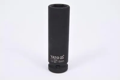 Zdjęcie produktu dla Yato YT-1036, Gniazdo udarowe, Czarny, 1/2", Metryczny, 16 mm, Stal chromowo-molibdenowa