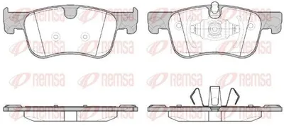 Produktbild von REMSA Bremsbeläge Satz Vorne Bremsklötze für CITROËN C4 Grand Picasso II 1580.00