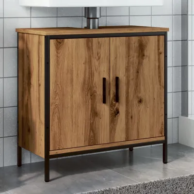 Produktbild von "2026 Promotion" Waschbeckenunterschrank - Badregal - Artisan-Eiche 60x30x60 cm Holzwerkstoff - Badezimmer CC31851