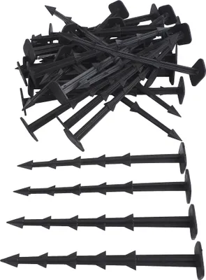 Produktbild von BAUSTER® 50 x Erdanker Bodenanker Erdnägel 20 cm für Gartenvlies Kunststoff Unkrautvlies