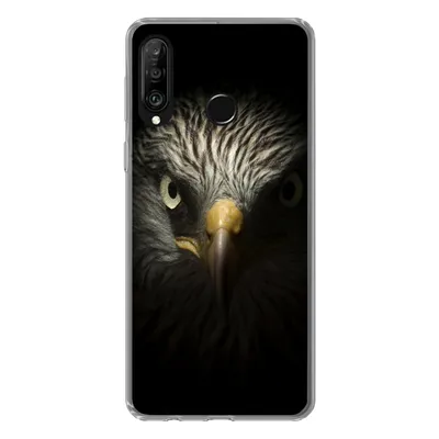 Produktbild von MuchoWow® Handyhülle Schutzhülle Hülle für Huawei P30 Lite Vogel - Adler - Raubvögel - Auge - Schnabel - Licht Silikon Softcase Handy Hülle - Handyhülle