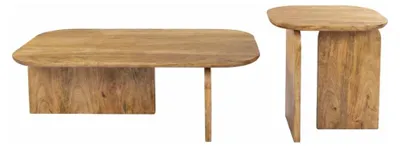 Produktbild von Set aus 2 ORION Couchtischen aus massivem Mangoholz