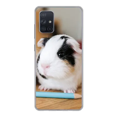 Produktbild von MuchoWow® Handyhülle Schutzhülle Hülle für Samsung Galaxy A51 Entzückende Baby-Meerschweinchen Silikon Softcase Handy Hülle - Schutzabdeckung