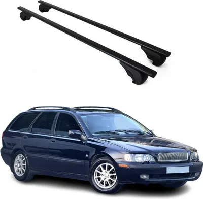 Obrázok produktu pre Priečne strešné nosiče pre Volvo V40 kombi 1995–2004, čierna farba