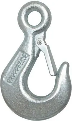 Obrázek produktu pro Zátěžový hák s okem Hák s okem Zátěžový hák 1,6 T (1600 KG) Bezpečnostní hák Pozinkovaný