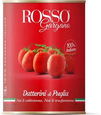 Produktbild von Datterini Pelati di Puglia Datteltomaten 400g - Rosso Gargano