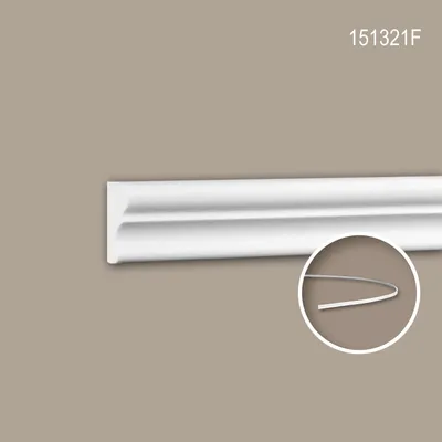 Produktbild von PROFHOME 151321F flexible Wand- und Friesleiste Stuckleiste Zierleiste 2 m