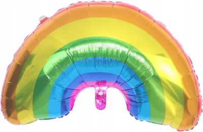 Produktbild von Regenbogen-Folienballon, 93x60cm, 1 Stk.
