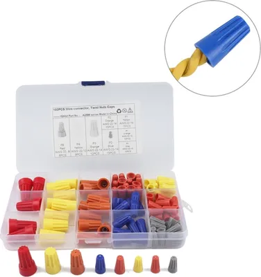 Image de 102 PCS Auto Electrical Wire Nuts Crimp Wire Terminal Wire Connect Assortment Kit