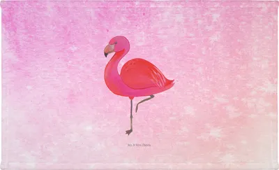 Produktbild von Mr. & Mrs. Panda Handtuch Flamingo Classic - Aquarell Pink - Geschenk, Prächtig, Flauschtuch, Rosa, 50x100, Tochter, Ich, Stolz, gesichtshandtuch, Spruch, Händehandtuch