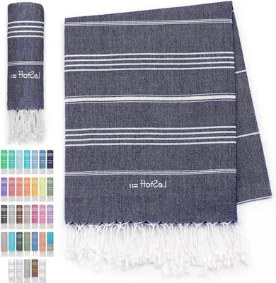 Produktbild von Famanu Hammam Handtuch Vielseitig - Navy Blau - 95 x 180 cm