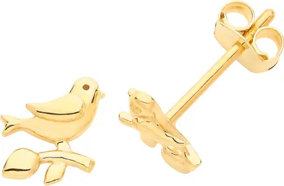 Produktbild von Süße 9 Karat (375) Gold Damen - Paar Ohrstecker - 6mm*6mm; TRS26682