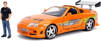 Obrázek produktu pro Rychle a zběsile – kovové auto 1995 Toyota Supra s figurkou 1:24