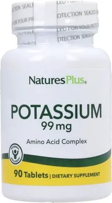 Produktbild von Natures Plus Potassium 99 mg Kalium – 90 Tabletten