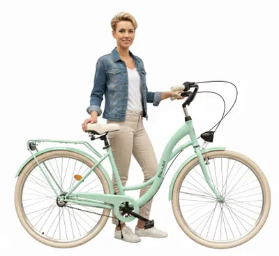 Produktbild von Dallas Bike Fahrrad - Damenfahrrad 28 Zoll - Shimano Nexus 3-Gang - Rahmen M 18" - Mint-Creme