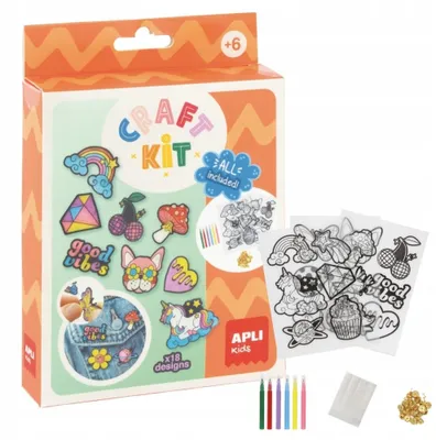 Produktbild von Apli Kids DIY Bastelset Anstecker Kreativ 18 Stück