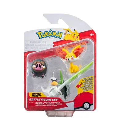 Produktbild von Pokémon Battle Figure Set Figuren 3er-Pack Fynx, Ferkuli, Lauchzelot 5 cm