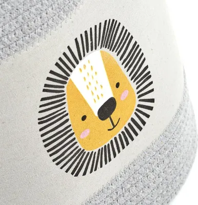 Produktbild von Zeller 14288 Aufbewahrungskorb 'Zebra' Baumwolle/Polyester, ca. Ø 30 x 30 cm, Kinderzimmer, Ordnungskorb